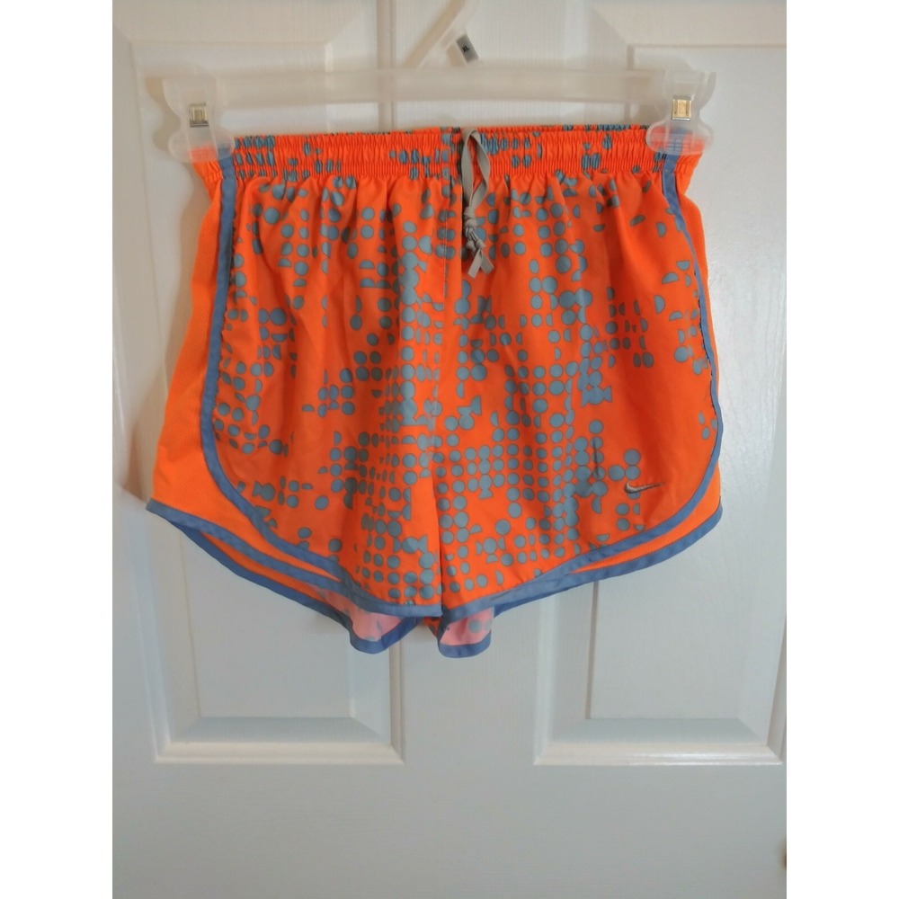 Nike Icon Clash Dri-Fit‎ Polka Dot Print Tempo Running Shorts Orange Size Small